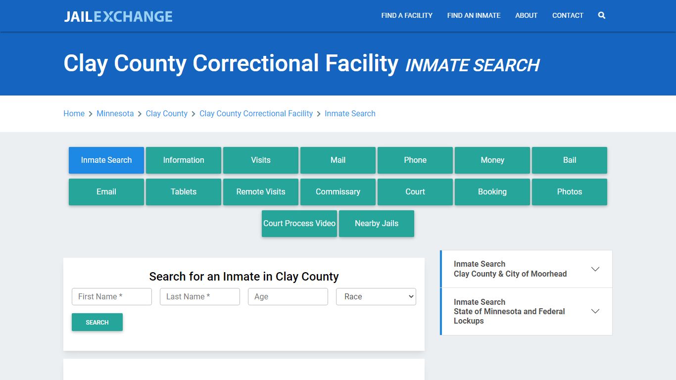 Clay County Correctional Facility Inmate Search - Jail Exchange